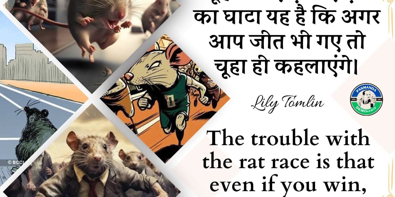 चूहा दौड़ और हमारी ज़िंदगी