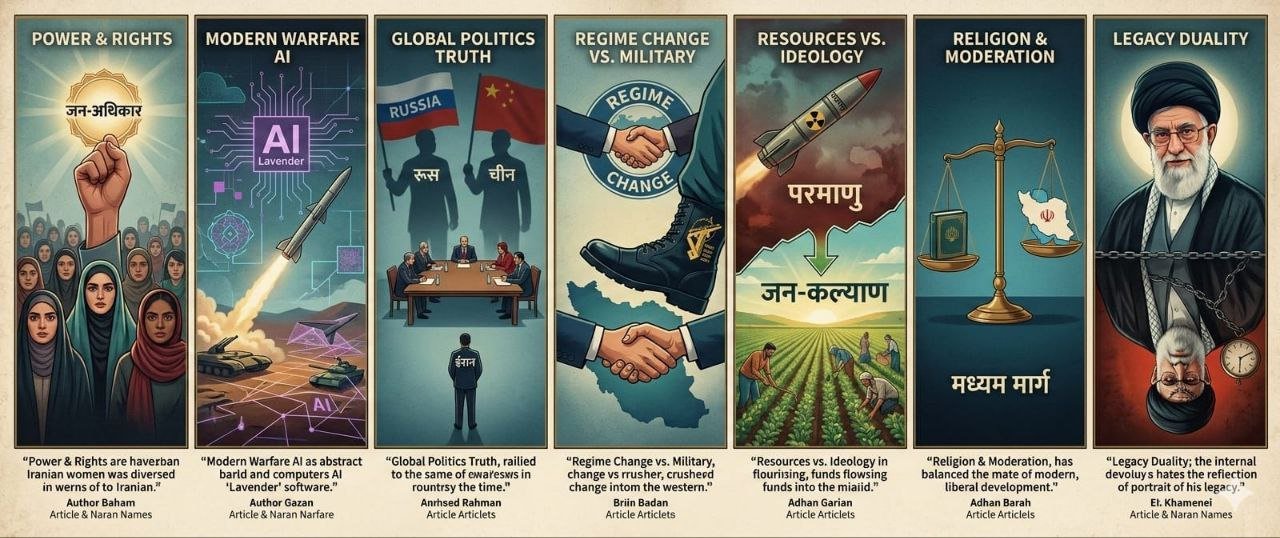 खामेनेई के बाद का ईरान: रिजजीम चेंज’ के पश्चिमी भ्रम और सैन्य तंत्र की उभरती चुनौती
